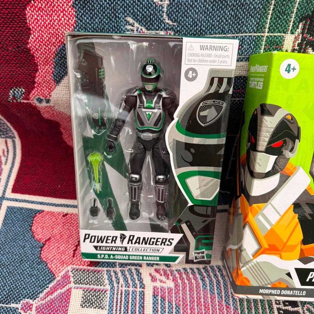 Power Rangers Lightning Collection Lot SPD A-Squad Green Ranger TMNT 2 Pack - Picture 6 of 6